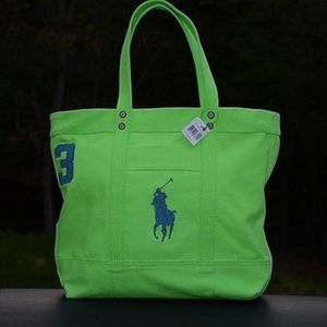 NWT Ralph Lauren Large Canvas Tote